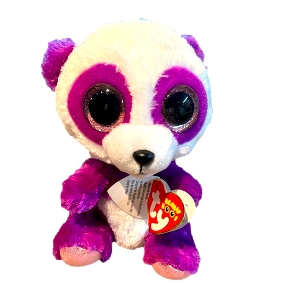 Retired Ty Beanie Boos Boom Boom the Panda 6in Plush Toy NWT
